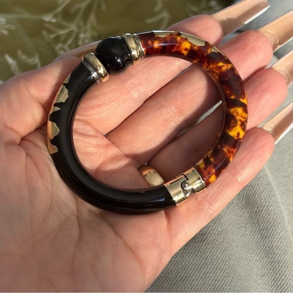 Amazing!! Italian Designer Sterling Silver 18k plated and EnamelBracelet - Picture 6 of 6